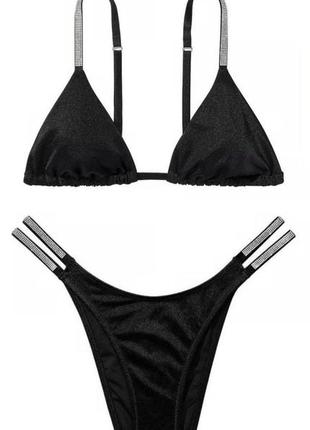 Красивий , стильний купальник зі стразами victoria secret