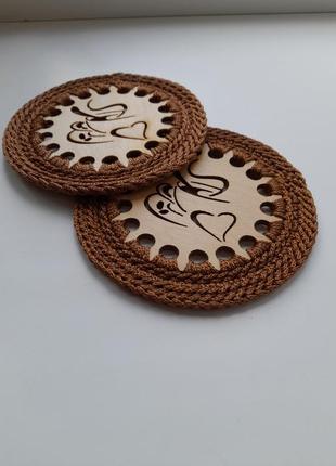 Подставки под чашки 2 шт