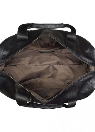 Сумка дорожная для мужчин кожаная черная bags4life man 6730