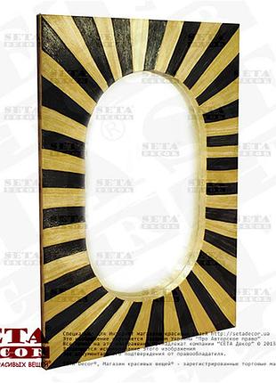 Зеркало настенное из абаки