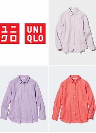 Сорочка uniqlo з 100% льону преміум-класу.