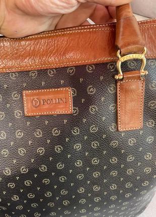Шкіряна сумка pollini2 фото