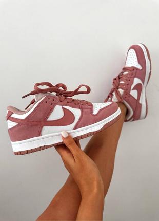 Жіночі кросівки найк сб данк преміум  / nike sb dunk
« pink suede » premium