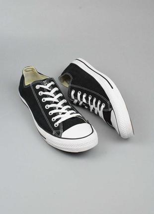 Converse chuck taylor low black конверс кеди низькі чорні 46 47