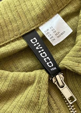 Костюм прогулочный h&m в рубчик лонгслив на молнии рубашка брюки штаны клёш расклешенные п...