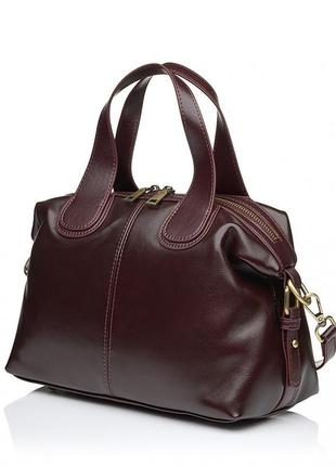 Сумка жіноча з натуральної шкіри коричнева bags4life m3136