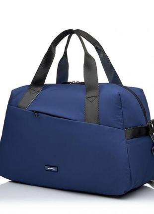 Сумка дорожня тканинна синя bags4life w8006