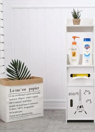 Полиця стелаж пластикова у вану етажерку стійка до вологи pk-02 (80cm15cm15cm)