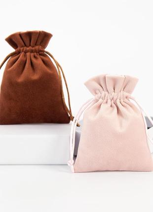 Подарочные мешочки на завязках для украшений, комплект набор
