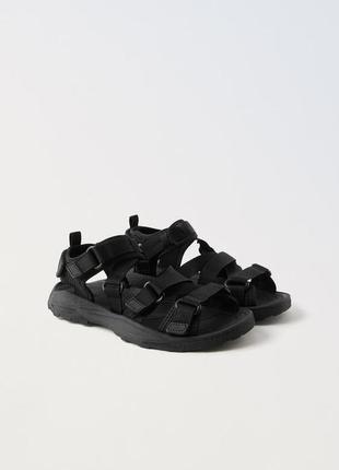 29/32/33/35/36/37 р нові фірмові босоніжки сандалі на липучках хлопчику унісекс зара zara оригінал2 фото