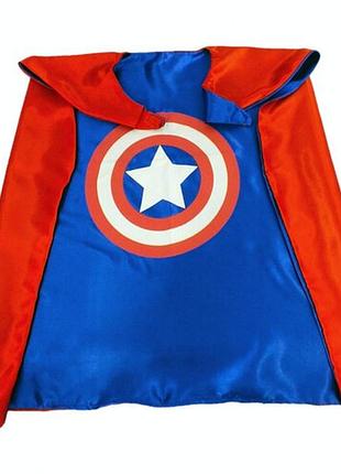 Детский плащ captain america капитан америка карнавальный