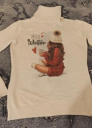 Гольф,із стильним принтом, італія,люкс якість,віскоза.