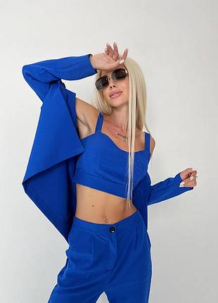 Костюм-трійка з топом  825-фг