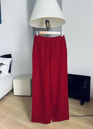 Красивые льняные брюки max mara made in italy