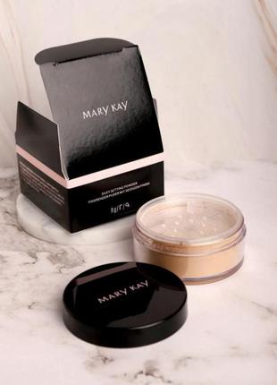 Шовковиста розсипчаста пудра light medium beige mary kay мері кей