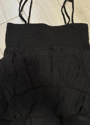 Платье сарафан zara черный короткий распродаж3 фото
