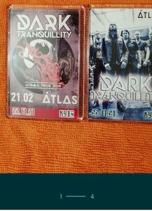 2 магнита грн 110 грн мерч merch dark tranquillity
 swedish melodic death metal 
куплены на их концерте в киеве 2021