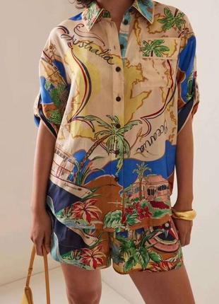 Шелковый костюм zimmermann s m l