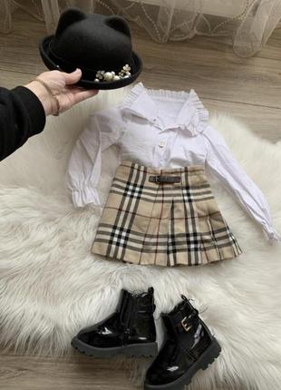 Юбка burberry, 12 мес. оригинал, в клетку