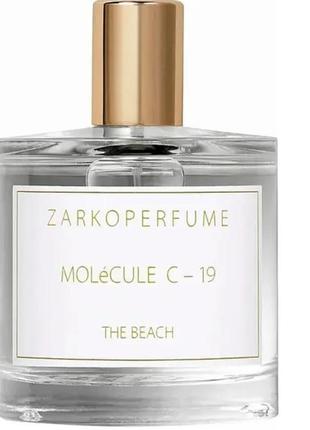 Парфюмированная вода zarkoperfume molecule c-19 the beach tester lux 100 ml. заркопарфюм молекула с-19 100 мл. cd