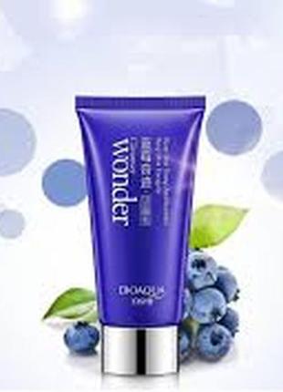 Антиоксидантна пінка для вмивання з екстрактом чорниці bioaqua blueberry wonder cleanser 100мл