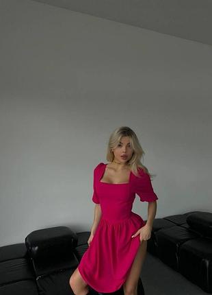 Жіноча сукня зі шнуркою на спинці, розміри:42-46