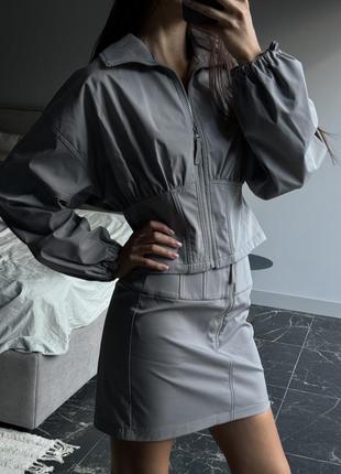 Костюм зара юбка юбка куртка zara