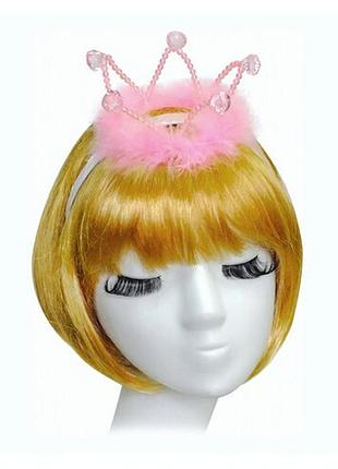 З дефектом рожева корона принцеса на горошині на обручі