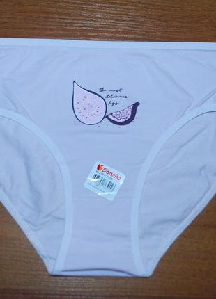 3 шт трусики средняя посадка м donella донелла брифы хипстеры инжир