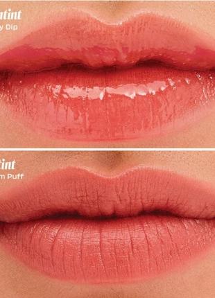 Зволожуючий глянсовий тинт для губ enefit cosmetics splashtint moisturizing dewy lip tint 01 skinny dip 6 мл9 фото