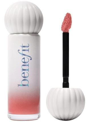 Увлажняющий глянцевый тинт для губ benefit cosmetics splashtint moisturizing dewy lip tint 01 skinny dip 6 мл7 фото