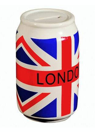 Копилка банка uk с изображением английского флага керамическая