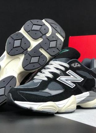 Жіночі кросівки  new balance 9060  чорні з сірим2 фото