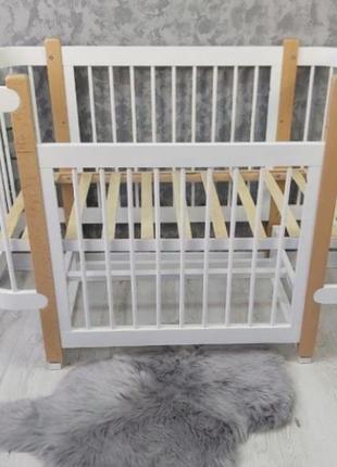 Кроватка престиж 2 для новорожденного + маятник + матрас кпк
