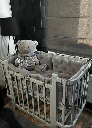 Кроватка престиж 2 для новорожденного + маятник + матрас кпк