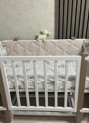 Кроватка престиж 2 для новорожденного + маятник + матрас кпк