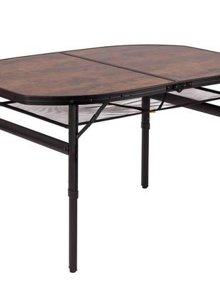 Стіл bo-camp melrose oval 120x80 cm black/wood look (1404220)