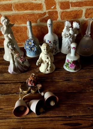 Коллекционные винтажные звонки (колокольчики) из разных стран и городов