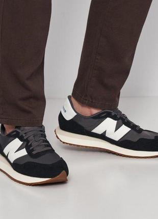 Чоловічі кросівки new balance 237 ms237ga чорний/білий 45 (spums237ga 45)7 фото