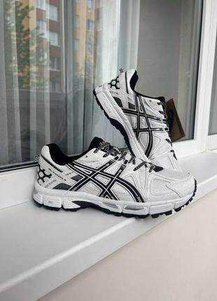 Чоловічі кросівки asics gel-kahana 8 / асікс  гель кахана black white / чорно-білі демісезонні,  літні, осінні кроси