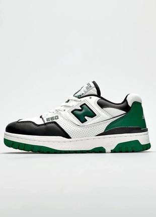 New balance 550 white black green