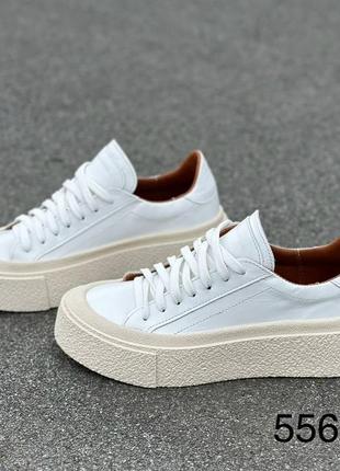 Кеды из натуральной кожи/замши