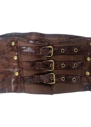 Дитячий пояс корсет піратка в стилі steampunk коричневий