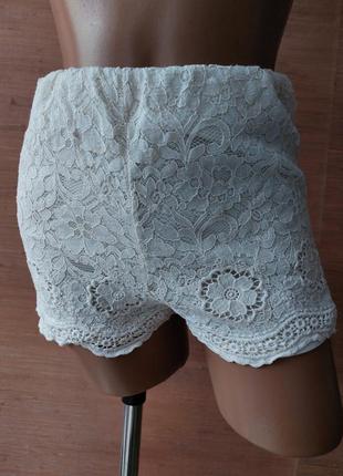 💚❤️🩵 изящные кружевные шортики цвета сливок