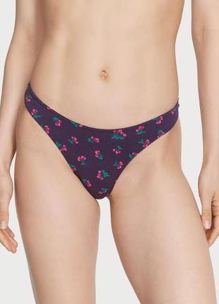 Бавовняні трусики стрінги victoria's secret 🔥акція! 🔥 даруємо знижку 15%