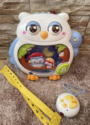 Музыкальный ночник-проектор vtech "twinkle&soothe owl"