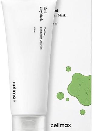 Термін до 01 2025 глиняна маска для обличчя celimax the real noni refresh clay mask 100ml