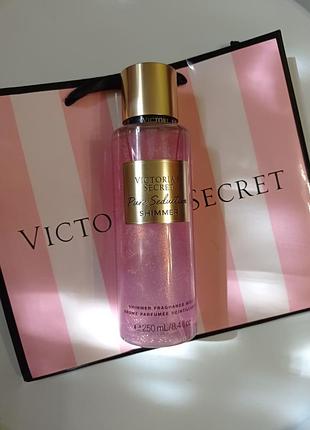 Pure seduction shimmer - парфюмированный спрей (мист) для тела victoria’s secret с шиммером, 250 мл