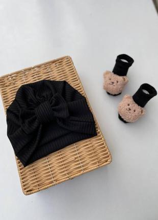 Тюрбаны одно и двухслойные в рубчик