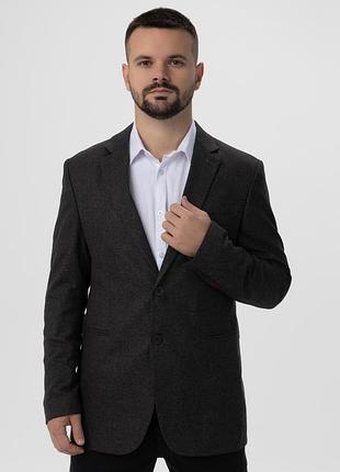 Піджак однотонний чоловічий redpolo 2231 50 темно-сірий (2000990178725)